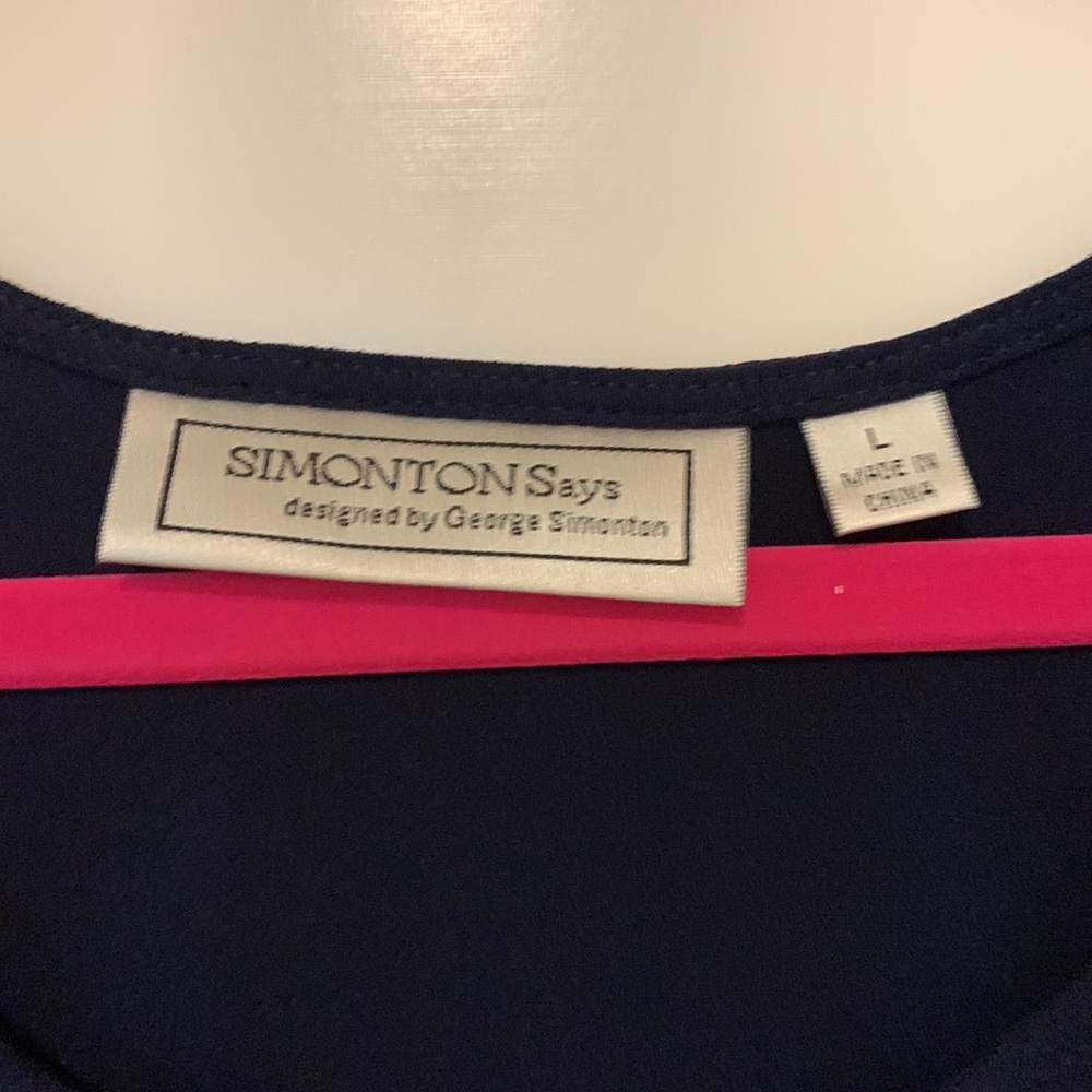 Simonton Says by George Simonton Navy Dress - Picture 4 of 8